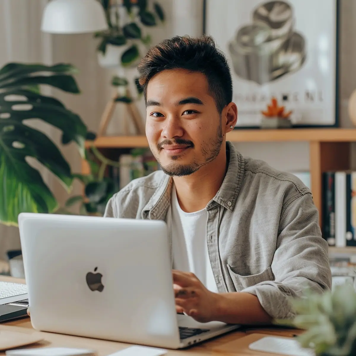 Pay less on AliExpress, man browsing best deals on laptop